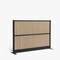 Luxor Grove Modular Wall Room Divider System - Black Frame - 70in X 48in - Wood Wall MW-7048-WB - alternate 2